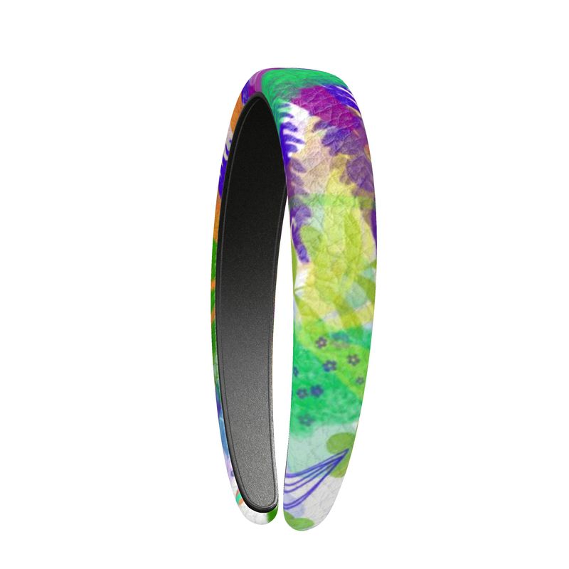 Violet Afterglow - Leather Headband
