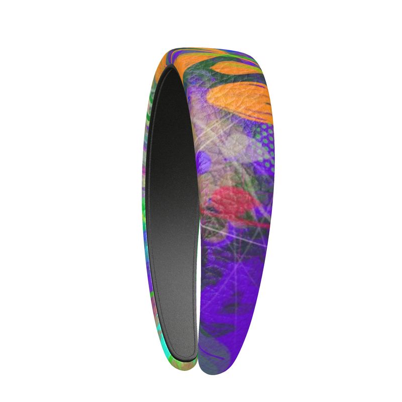 Purple Leaves You Smiling Headband