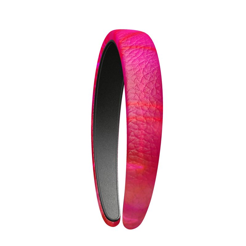 Magenta Glow - Leather Headband