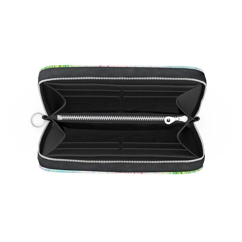 Ocean Dreamscape - Leather Zipper Wallet