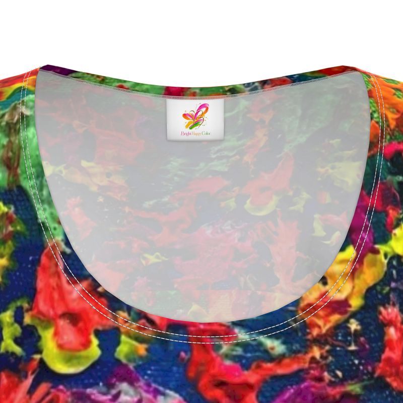 Chromatic Pulse - Short Sleeved T-Shirt Dress