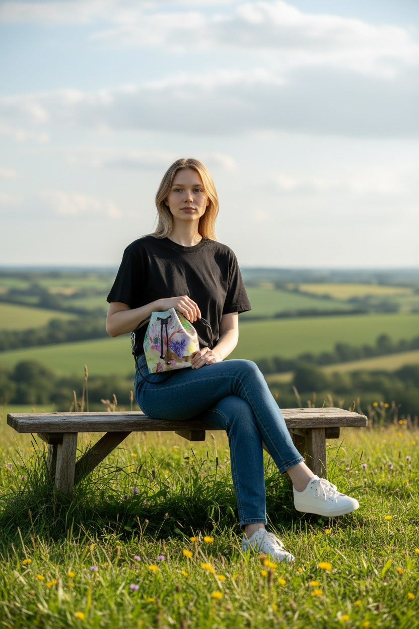 Underwater Adventure Leather Bucket Bag