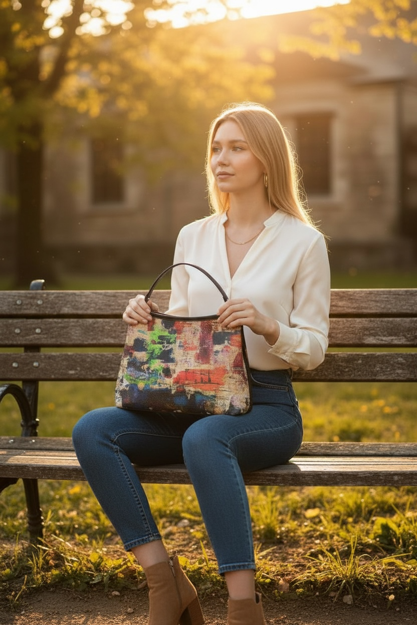 Urban Strata - Leather Slouch Handbag