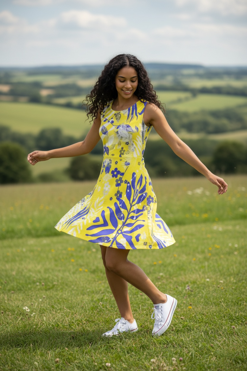 Limoncello Fit and Flare Dress
