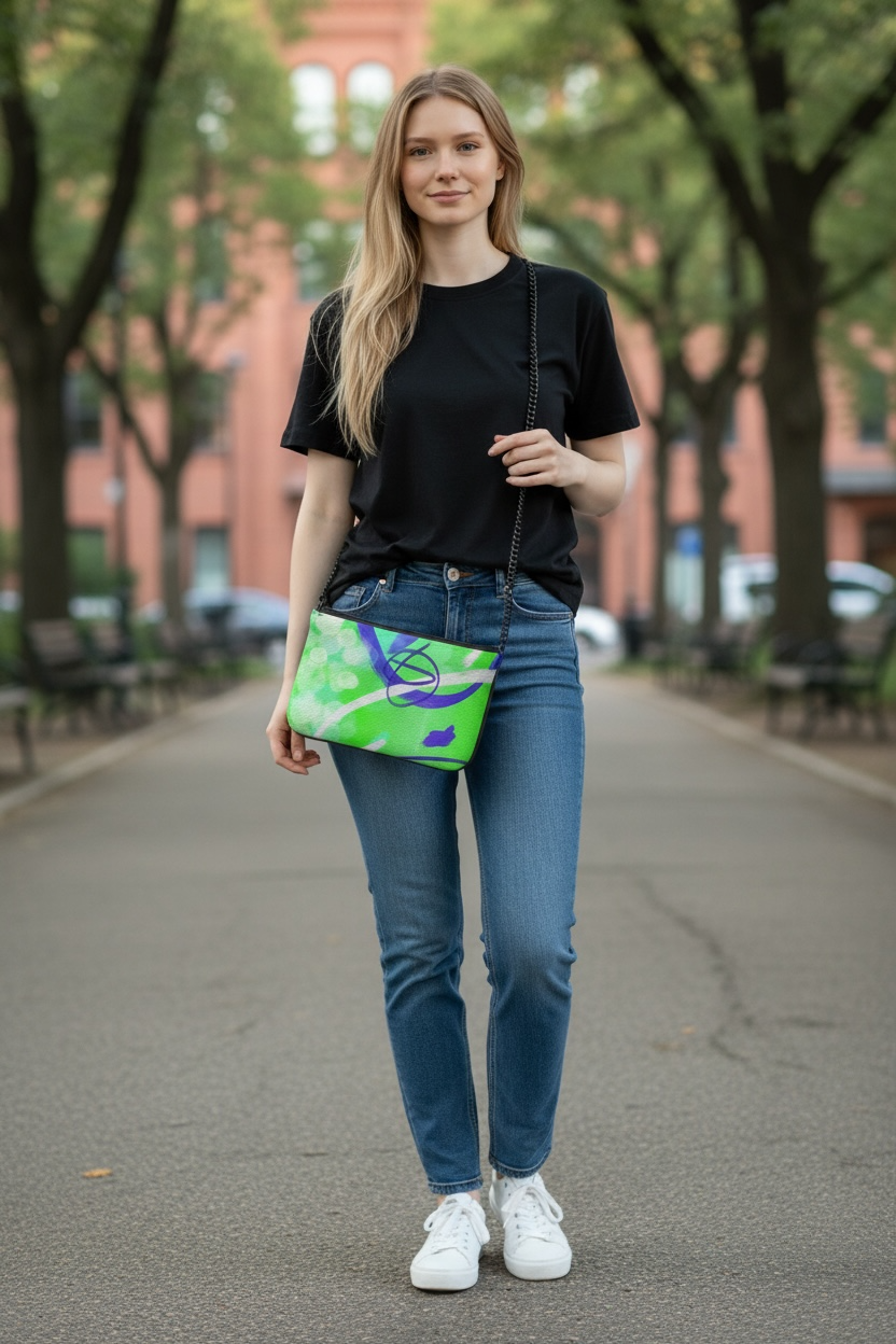 Luminous Current - Leather Pochette Crossbody Bag
