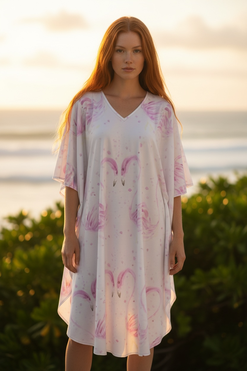 Flamingos in Love - Caftan