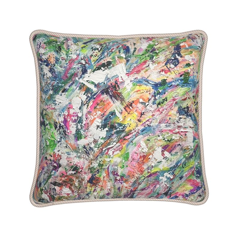 Flourish in Motion - Silk Pillow