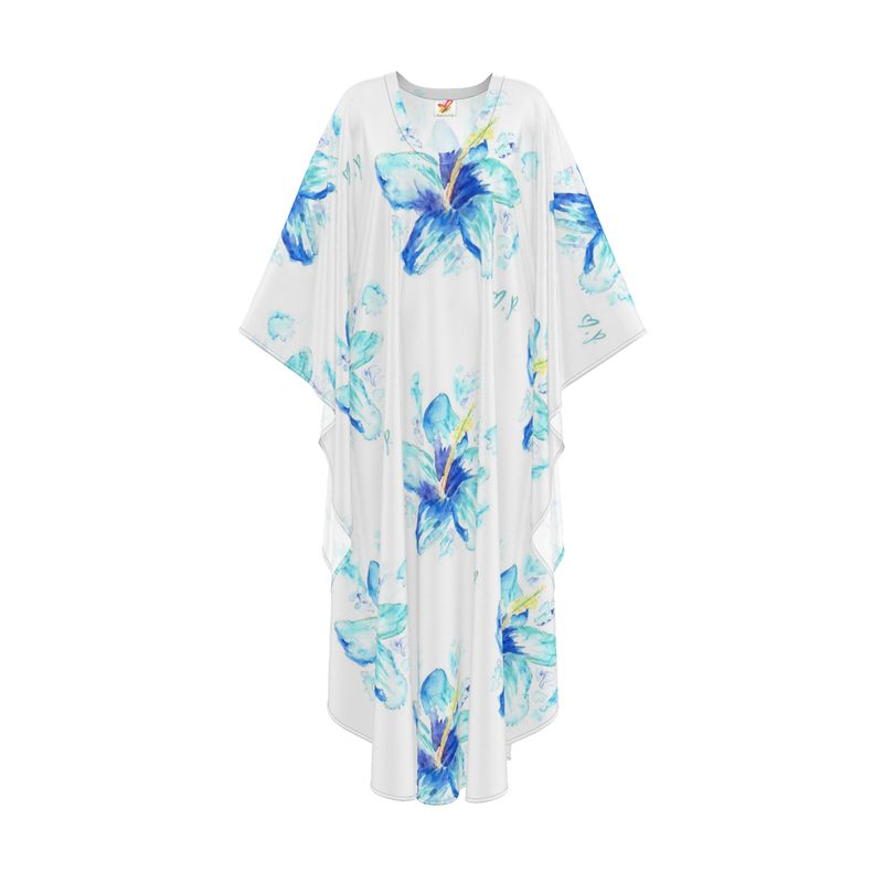 Hibiscus in Blue - Caftan