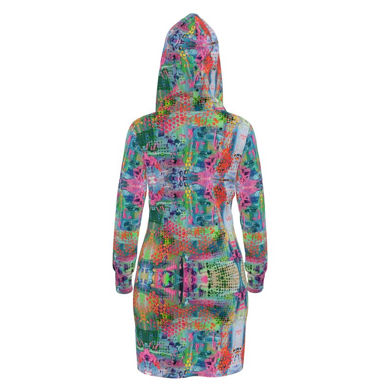 Bright Happy Hoodie Dress