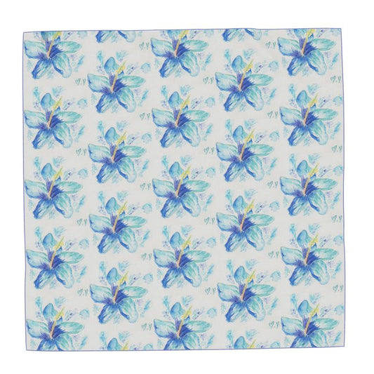 Blue Hibiscus Scarf