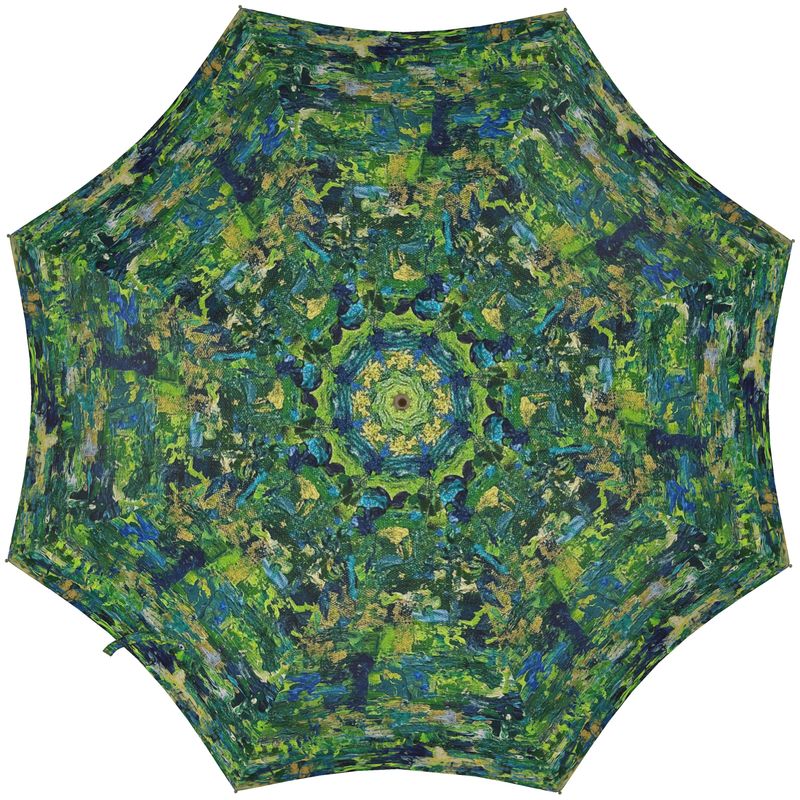 Green and Gold Umbrella