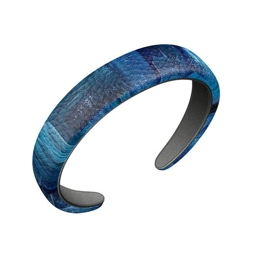 Cerulean Interlude - Leather Headband