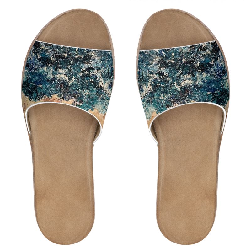 Delray Beach Leather Slides