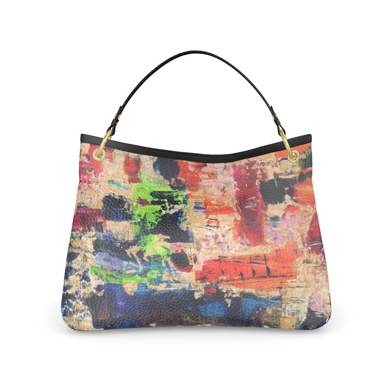Golden Dreams Leather Slouch Handbag