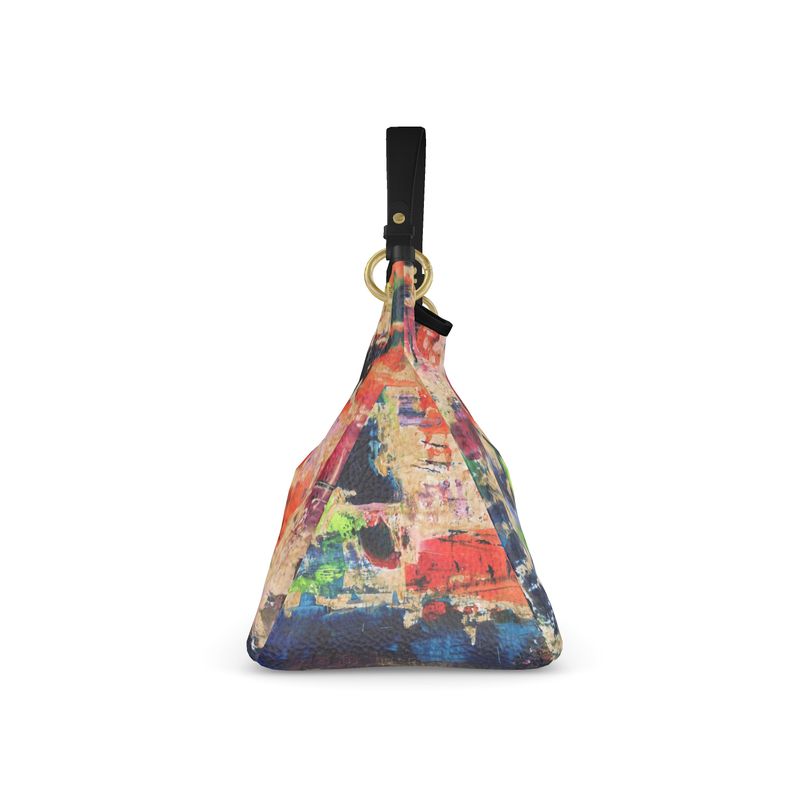 Golden Dreams Leather Slouch Handbag
