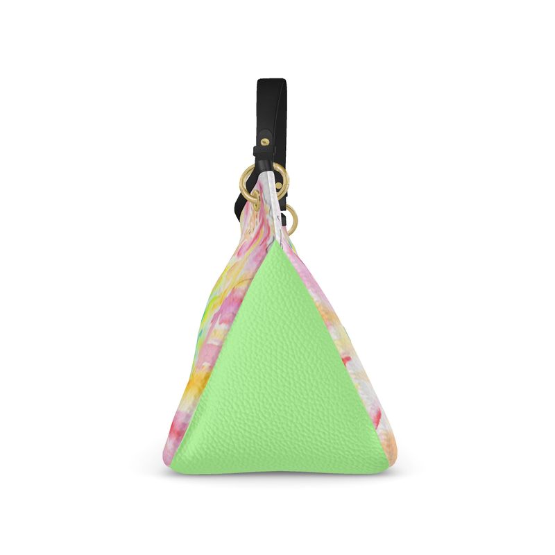 Hibiscus Love Leather Slouch Bag