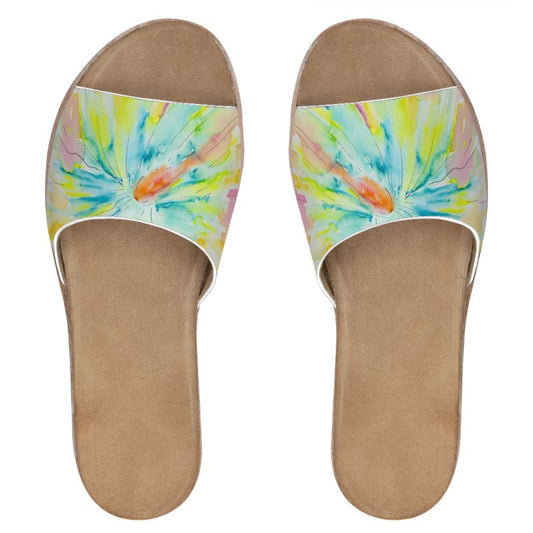 Hibiscus Love Leather Sandals