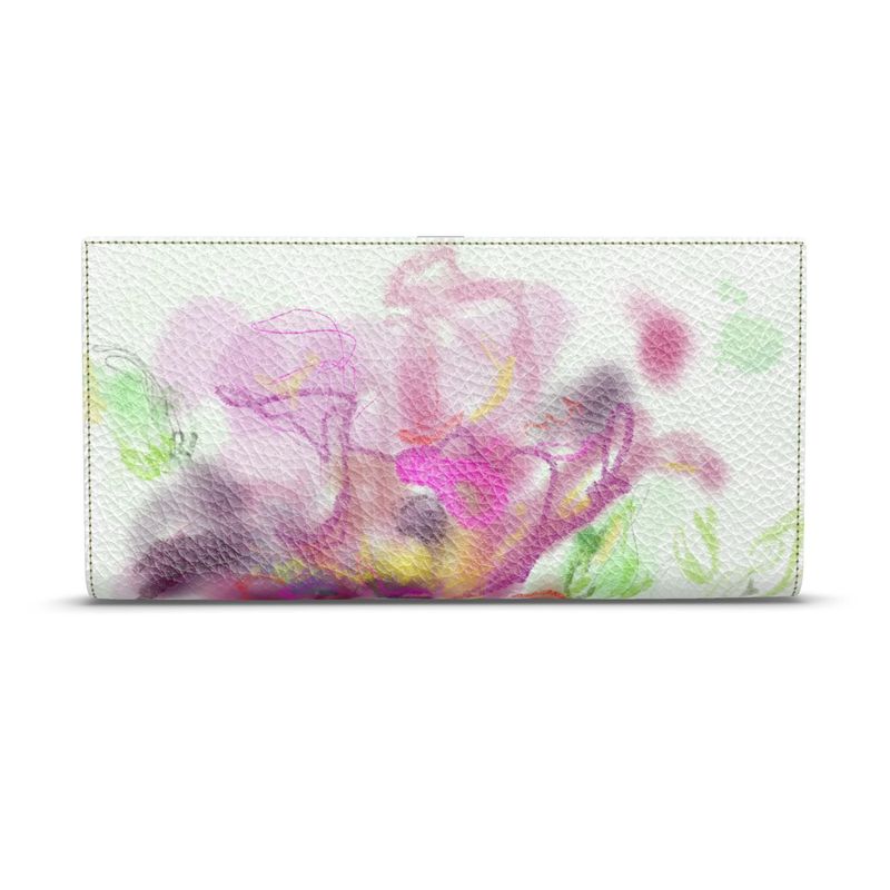 Pop of Pink Slimline Leather Wallet