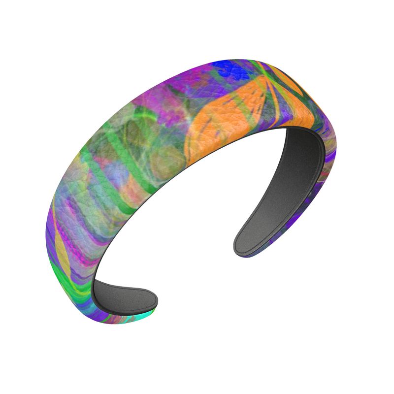 Purple Leaves You Smiling Headband