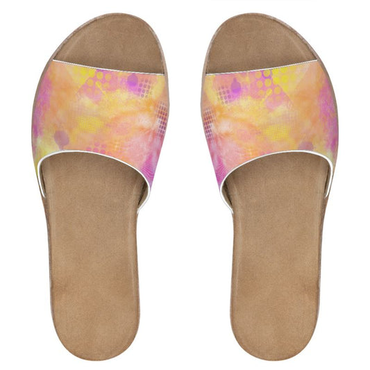 Peach Lemonade Leather Sandals
