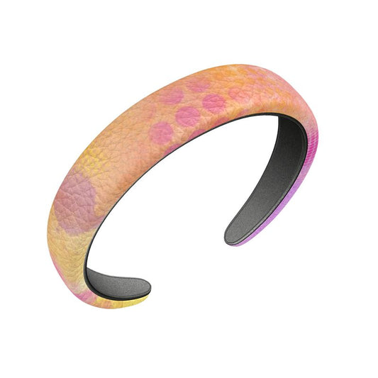 Peach Lemonade- Leather Headband