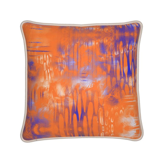 Chromatic Tension - Silk Throw Pillow