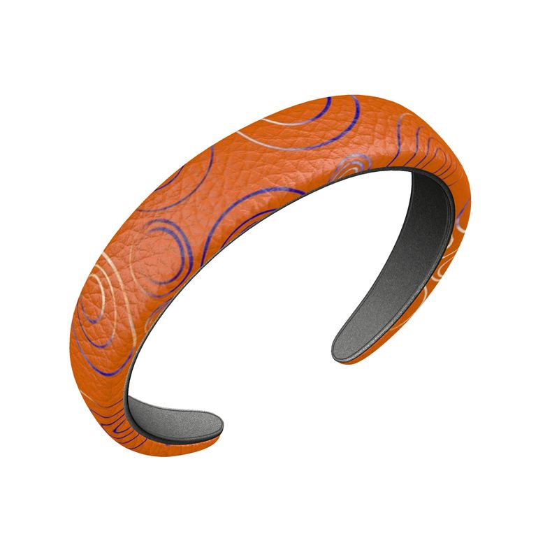 Citrus Swirl - Leather Headband