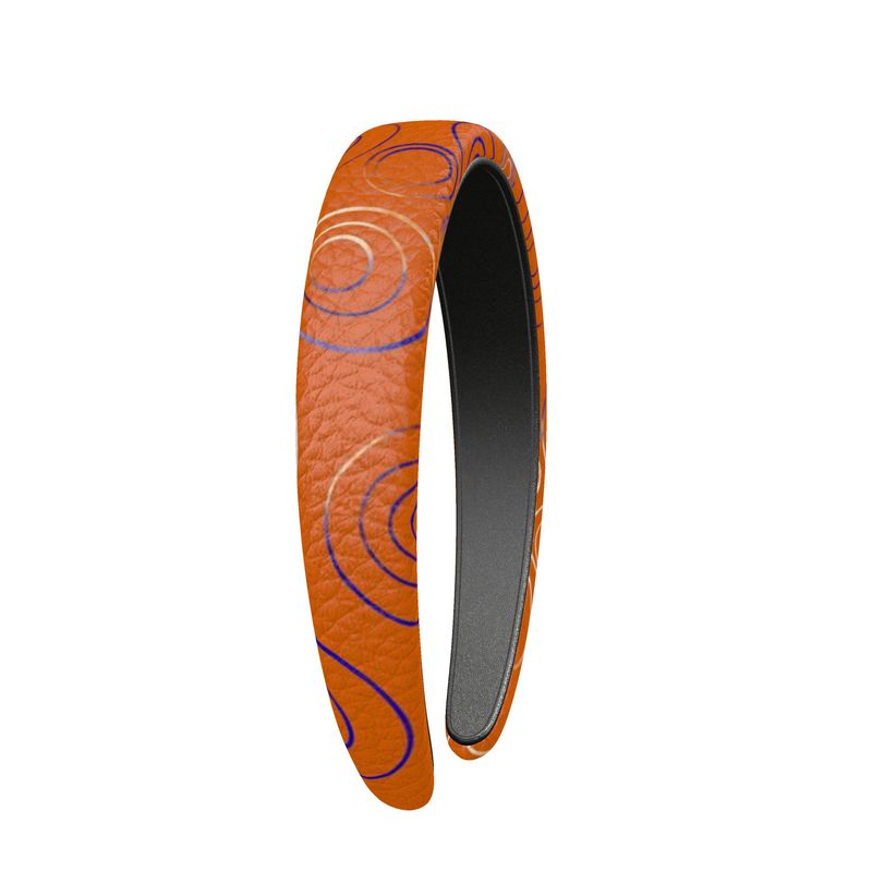 Citrus Swirl - Leather Headband
