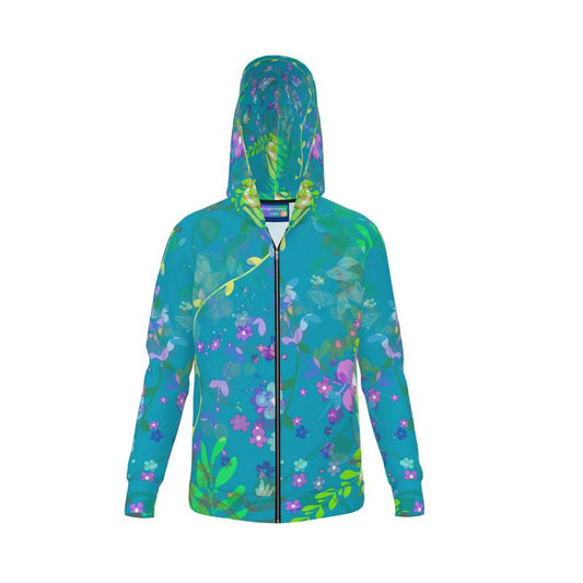 Teal Garden Hoodie