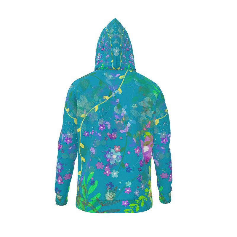 Teal Garden Hoodie