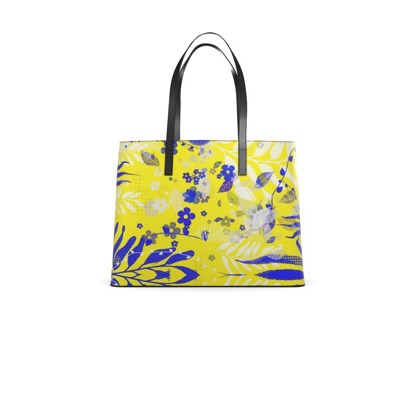 Limoncello Leather Tote