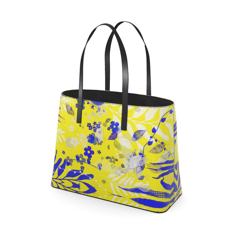 Limoncello Leather Tote
