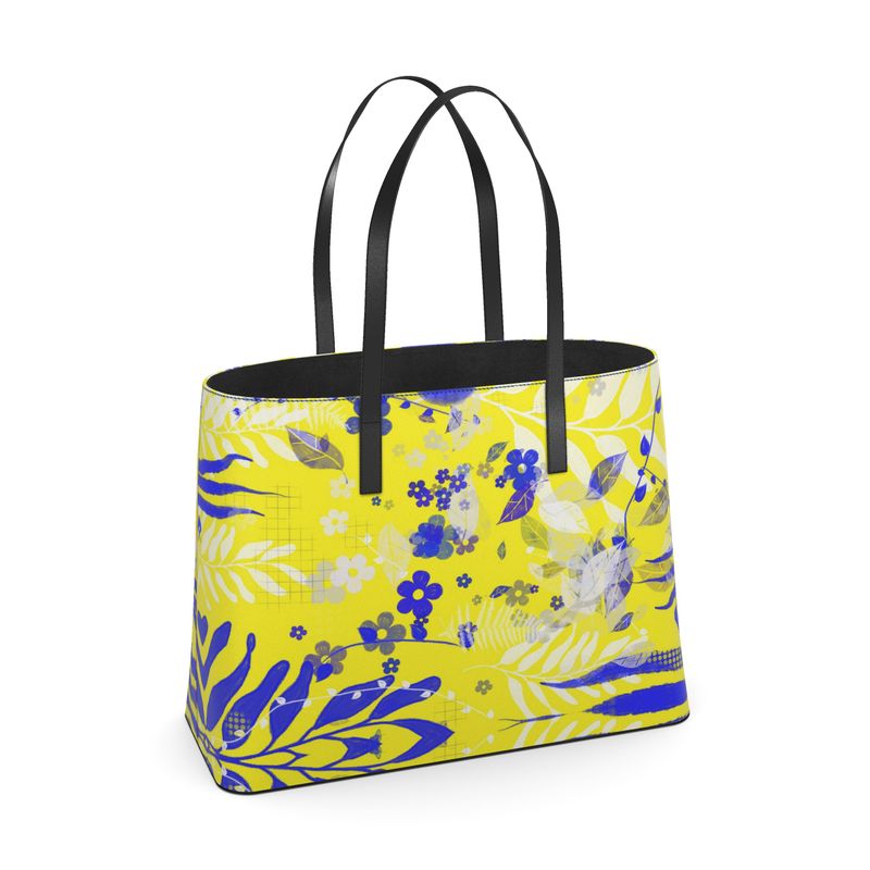 Limoncello Leather Tote