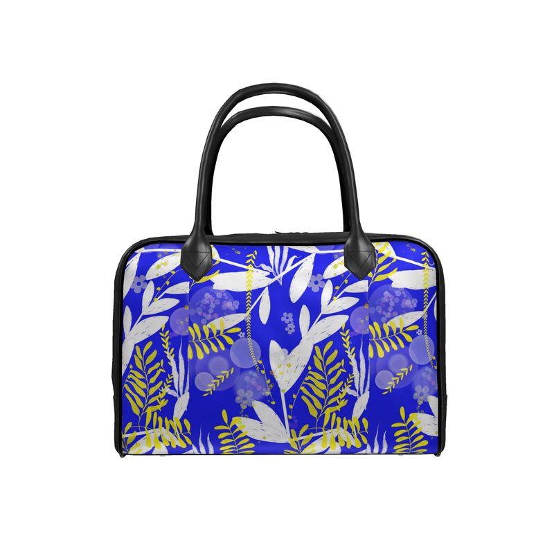Mediterranean Splendor Leather Holdall Handbag