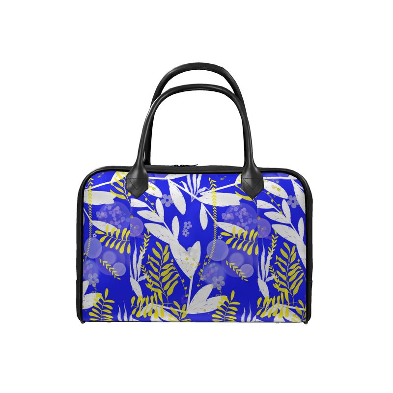 Mediterranean Splendor Leather Holdall Handbag