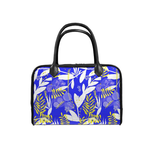 Mediterranean Splendor - Leather Holdall Handbag