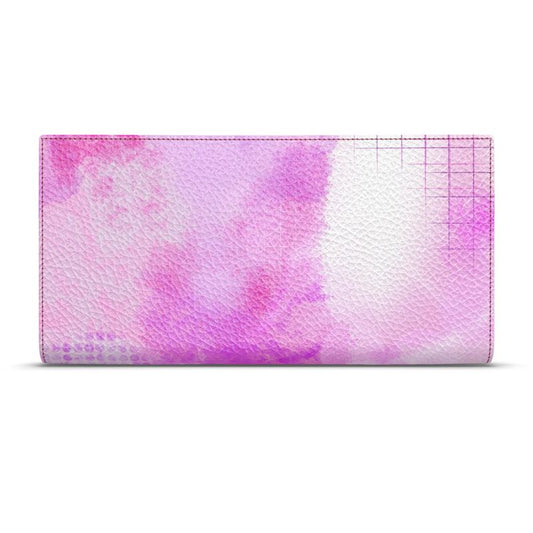 Cotton Candy Dreams - Leather Slimline Wallet