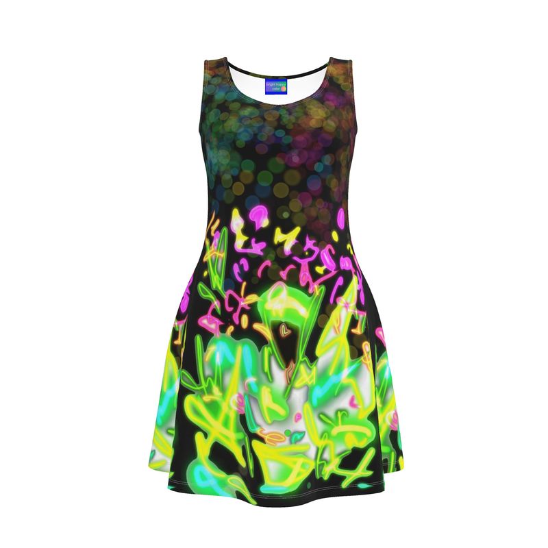 Midnight in the Garden Fit and Flare Dress