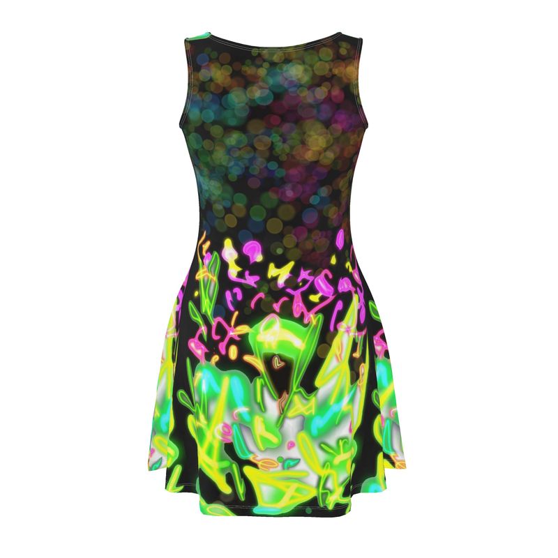 Midnight in the Garden Fit and Flare Dress