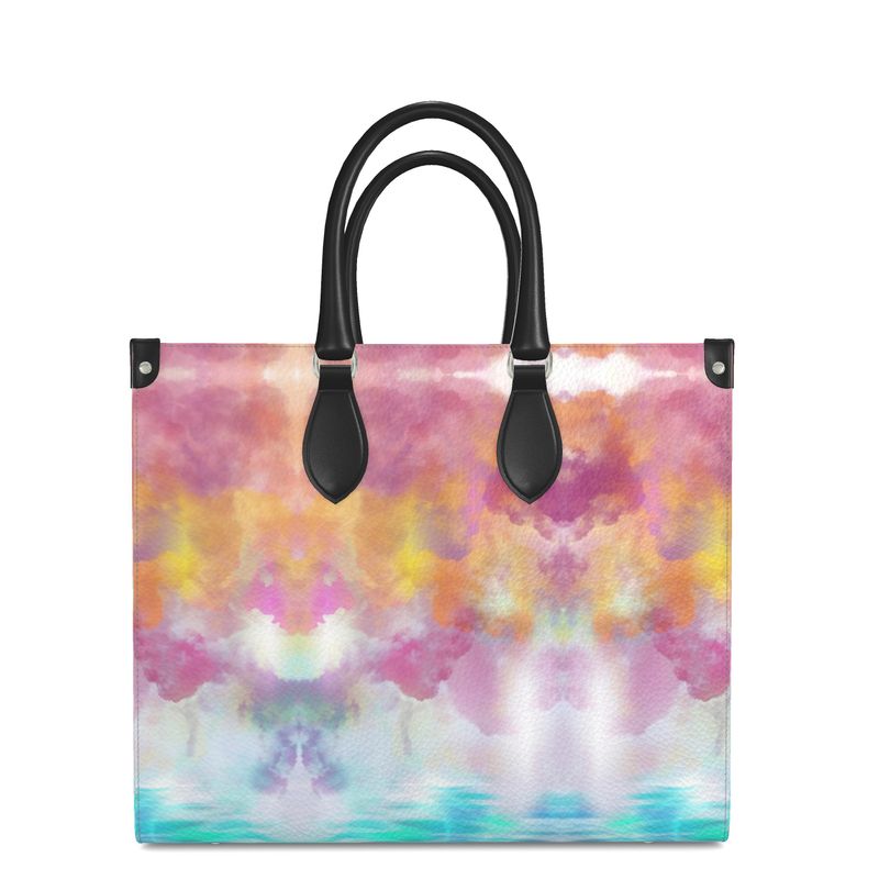 In the Clouds Leather Shopper Tote