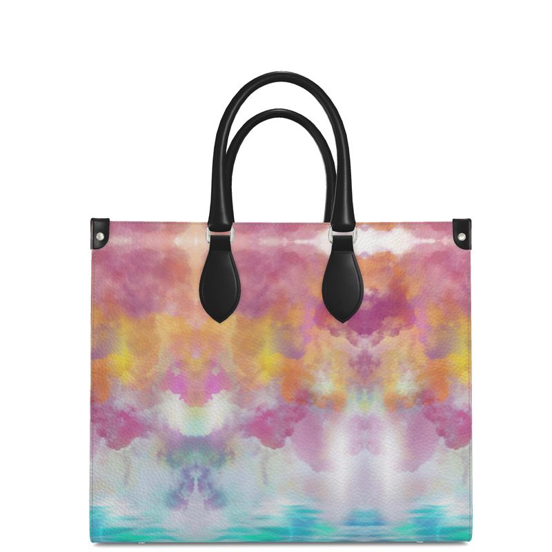 In the Clouds Leather Shopper Tote
