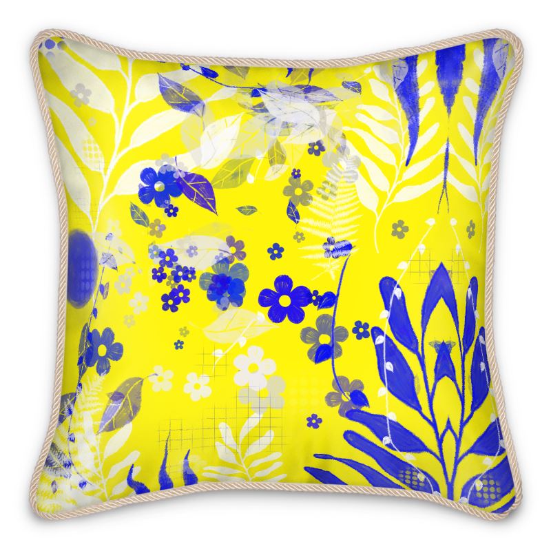 Limoncello Silk Throw Pillow
