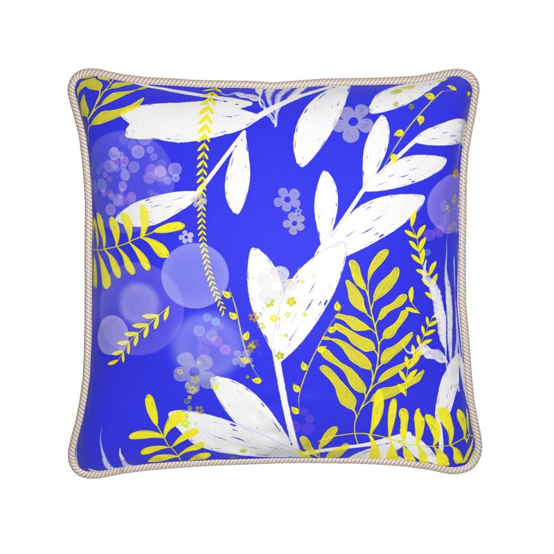 Mediterranean Splendor - Silk Throw Pillow