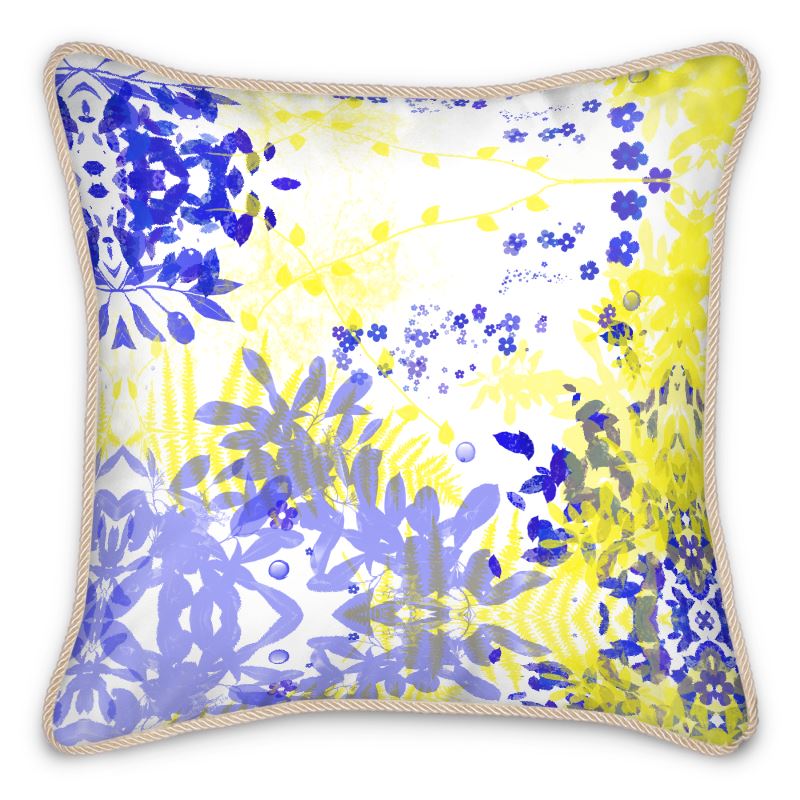 Off the Coast Silk Throw Pillow