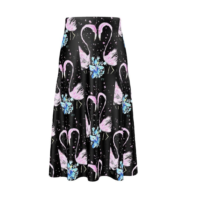 Tropical Nocturne - Midi Skirt
