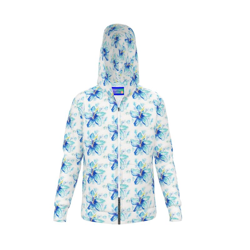 Blue Hibiscus Hoodie