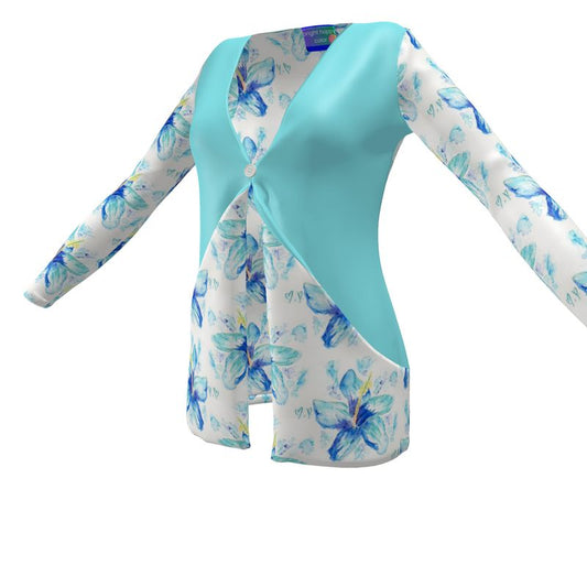 Blue Hibiscus Cardigan