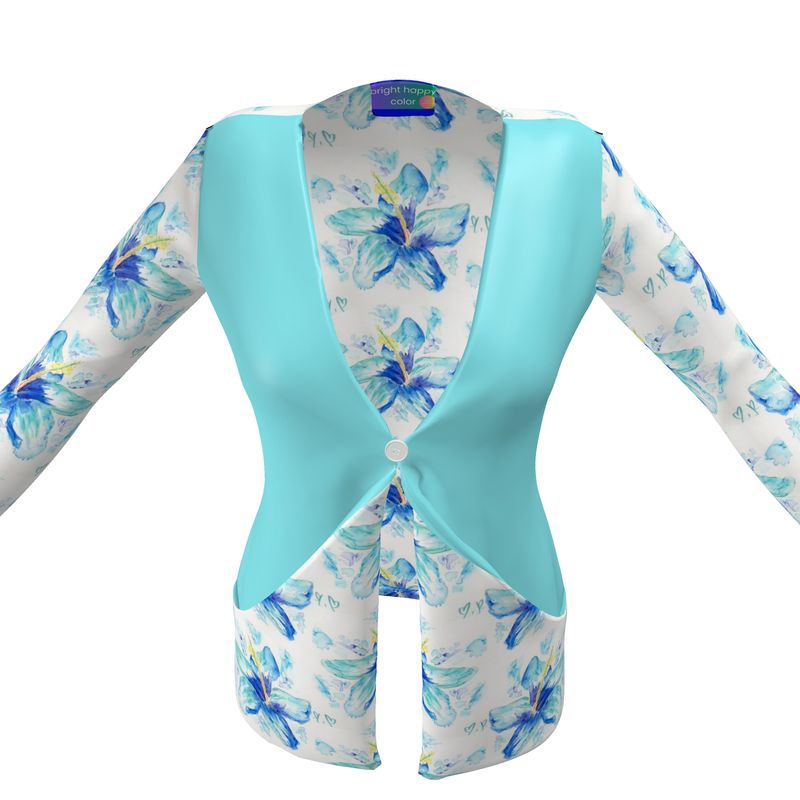 Blue Hibiscus Cardigan