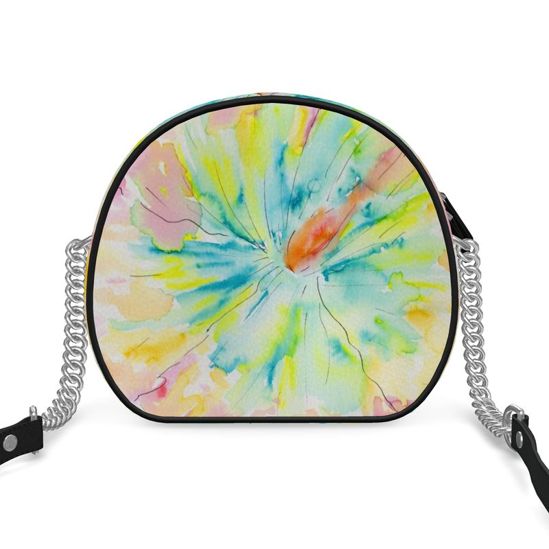 Aloha Fever - Round Leather Crossbody Bag