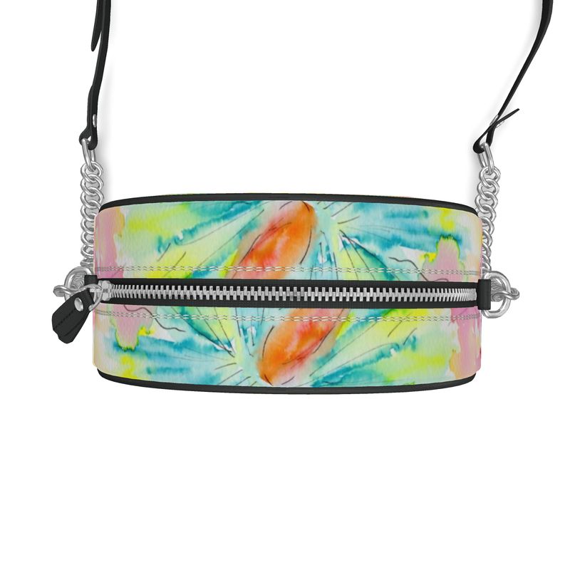 Aloha Fever - Round Leather Crossbody Bag